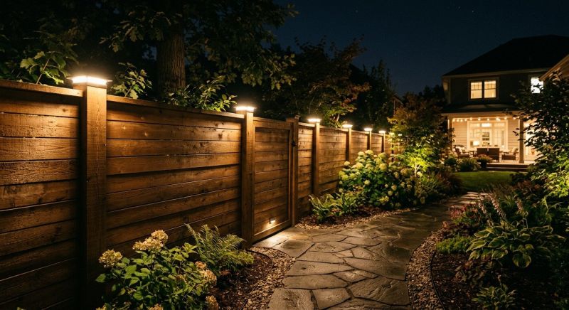 Fence Lighting Installation in Overland Park, KS