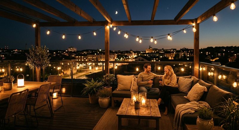 Terrace Lighting Installation in Olathe, KS